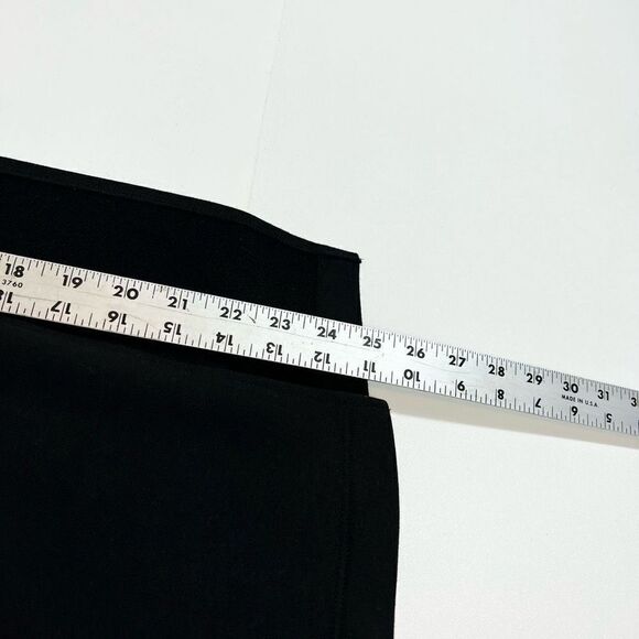 Athleta Tunic Top Womens Small Black Crew Cap Sleeve Long Side Slit Pullover - Picture 6 of 13